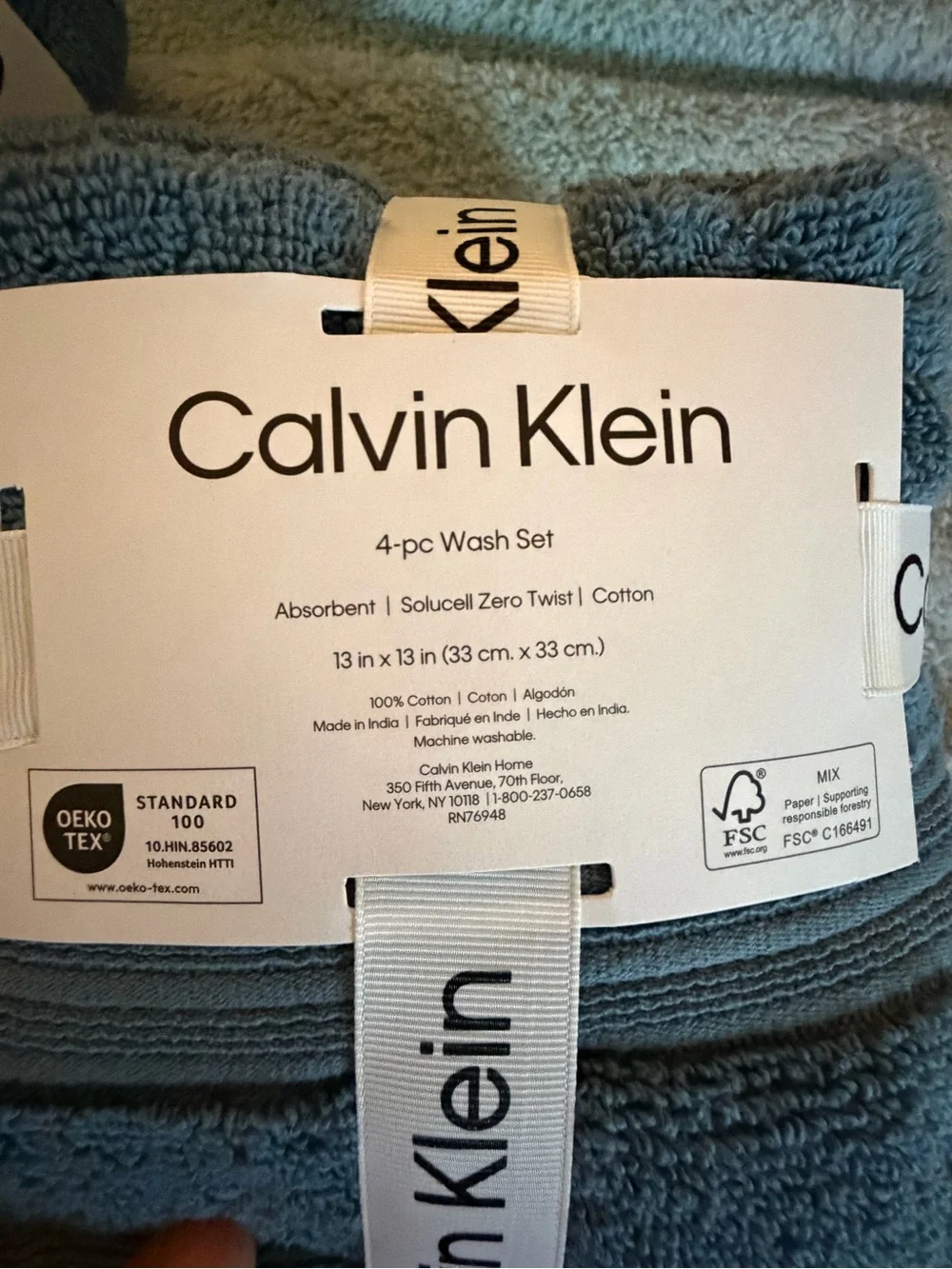 Calvin Klein Slate Blue Towel Set